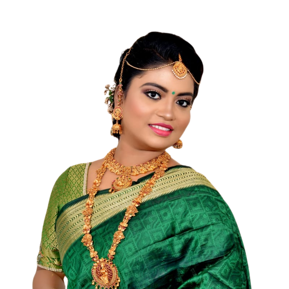 Beautiful bridal makeup portrait